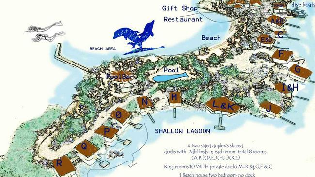 Laguna Beach Resort Utila Felszereltség fotó